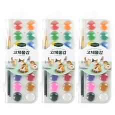 Pinkfoot 粉餅水彩 3盒組, 16色, 126g