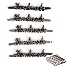 手寫體手工金屬標籤, 黑鎳, 1組