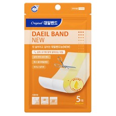 대일밴드 뉴 상처 크기별 잘라쓰는 반창고, 5개입, 1개
