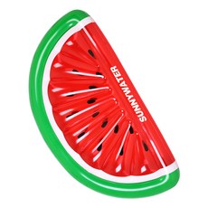 SUNNYWATER 特大號半月形西瓜游泳圈, 1個, 混合顏色