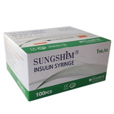 성심 인슐린 주사기 1mL 13mm 30G, 100개
