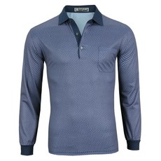 누아앤블랑 뉴이글 남성요 간절기 아이스 스판 긴팔 골프티셔츠 IW 7077