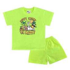 키즈크루 아동용 통기성 워리덕 반팔 상하 세트