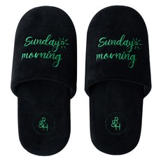 ROOM&HOME 絲絨室內鞋, 1個, 黑色