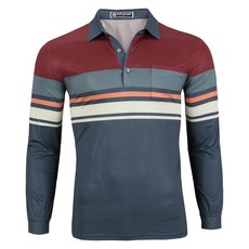 New Eagle 男士換季彈性長袖高爾夫T恤 IW-7076