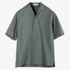 킨록 남성용 오픈카라 풀오버 반팔 셔츠