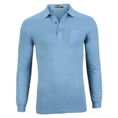 누아앤블랑 뉴이글 남성용 간절기 스판 긴팔 골프티셔츠 IW 7075