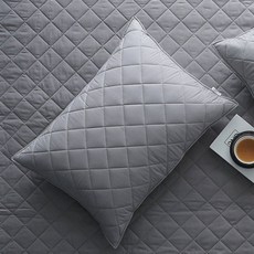 韓國 amante 大鑽石紋棉質絎縫枕套