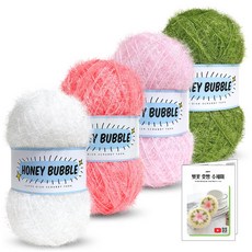 Knitt 蜂蜜泡泡菜瓜布編織線 90g x 4款 + 櫻花豆沙包菜瓜布織圖組, 1號, 11號, 13號, 32號(編織線), A款(菜瓜布織圖), 1套