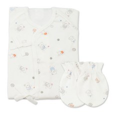 babybear 嬰幼兒 Gomi 新生兒肚衣 + 防抓手套組
