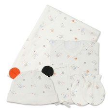babybear 嬰兒五味襁褓 jeogori + 手襁褓 + 內襁褓 + 新生兒帽子套裝