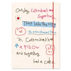 Monolike Unmatched Friends 硬殼活頁夾 A5 6孔, 1個, 04 塗鴉象牙白