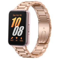 스페이스쉴드 스마트워치 호환 스틸 스트랩, 로즈골드, 1개