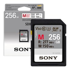 SONY 索尼 SDXC M Class10 UHS-II U3 V60 記憶卡 SF-M256, 256GB