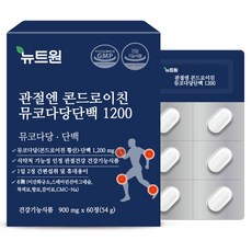 Nyuteuwon 醣胺聚醣軟骨素錠 1200mg, 1個, 60顆