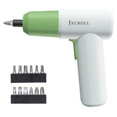 제크롤 C타입 충전식 LED 터치패널 무선 전동 드라이버 세트 그린 DW-107