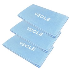 VECLE Vecle 超細纖維多用途運動毛巾, 3個, 藍色
