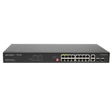 海康威視 16埠 + 2 Uplink + 2 SFP埠 Giga Hi POE 交換器, 1個