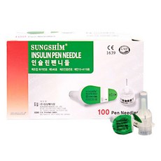 성심 인슐린 펜니들 4mm 32g, 1개