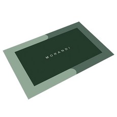 블럭마트 빨아쓰는 논슬립 규조토 주방발매트 40 x 60 x 0.42 cm, 그린