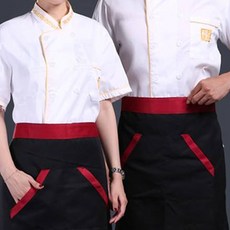 UNHAVE 雙排扣飯店廚師服 短袖