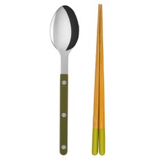 SABRE PARIS YAMACHIKU 餐具組, 趣味綠, 湯匙 + 筷子, 1套