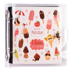 DAYSOY PVC 透明迷你相簿 8.9 x 6.3 cm, 50張, 冰淇淋