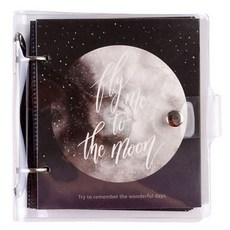 DaySoyi PVC 透明迷你照片相簿 10.2 x 7.6 cm, 50張, 月亮