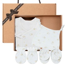 HappyOrganic 夏季棉質嬰兒肚衣 4種組+禮盒