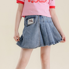 Miso Papa 女童款 Dior 丹寧百褶裙