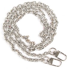 brandyarn 扁平鍊條背帶, 1個, 銀色