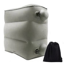 URBAN CAR 車用簡約多功能充氣腳墊 + 收納袋, 1套, 灰色