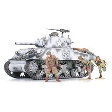 TAMIYA 田宮 1:35 美國雪曼 105mm 曲射砲搭載型 突擊支援 混合色 35251, 1個