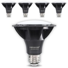 MEGAMAN BitsOn Wonha LED 擴散燈泡 黑色 15W PAR30, 晝光色, 5個