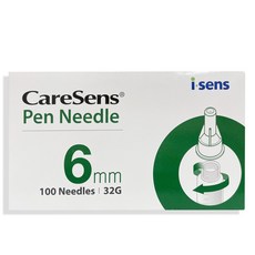 케어센스 멸균주사침 6mm 32G, 100개입, 1개