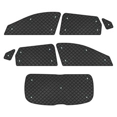 지엠지모터스 디올뉴코나 2023~ 전용 퀼팅 암막 커튼 햇빛차단 햇빛가리개 세트, 올블랙, 1세트