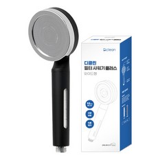 DAELIM BATH 多重過濾寬版蓮蓬頭, 1個, 黑色