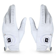 FootJoy 女性用 Cabretta Sof 羊皮高爾夫手套 雙手用, 白色, 1個