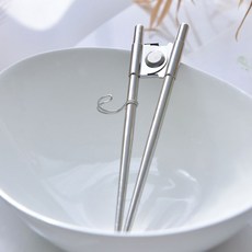 不鏽鋼學習筷 基本款, 銀, 3個