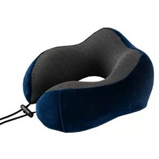 Alpha Commerce 便攜式記憶棉U型枕, 海軍藍