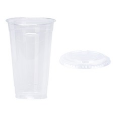 Dong-A Package 透明PET冰杯 470ml + 平蓋組合, 100套