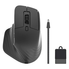 스마텍 미니타입 무선 마우스 8cm, STM-BT4000, 블랙