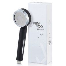 퓨어수 히든 필터 샤워기, 1개, 블랙