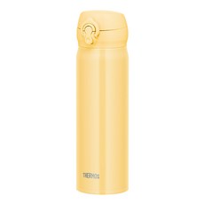 THERMOS 膳魔師 真空斷熱保溫瓶 JNL-506 易鎖定單按鈕打開, 黃色, 500ml, 1個