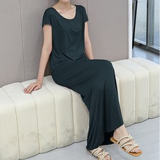 아뗄릭 여성용 이룸 모달 홈웨어 투피스 세트 03629 B