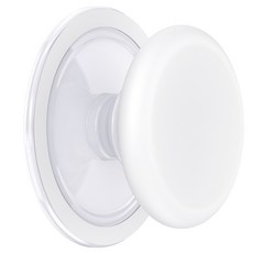 스페이스쉴드 맥세이프 호환 탈부착 플러피 스마트톡 그립 홀더, 화이트, 1개