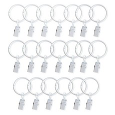 窗簾夾環 3.2cm, 白色, 20個