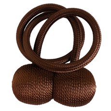 민스리빙 자석 커튼 타이백 볼 3 x 45 cm, 브라운볼, 1개