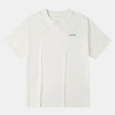 네파 남성 통기성 베이직 로고 면 세미 오버핏 반팔 티셔츠