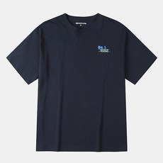 NEPA 男士透氣經典FISHING圖案棉質微寬鬆短袖T恤